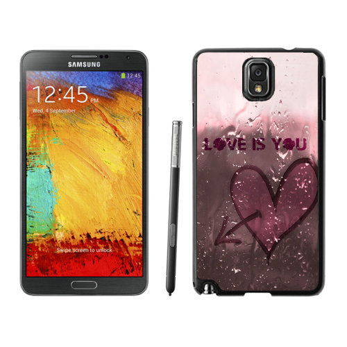 Valentine Love Is You Samsung Galaxy Note 3 Cases ECG | Women - Click Image to Close